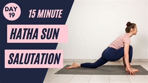 15 Min YOGA HATHA SUN SALUTATION Day 19 Beginner Yoga Challenge