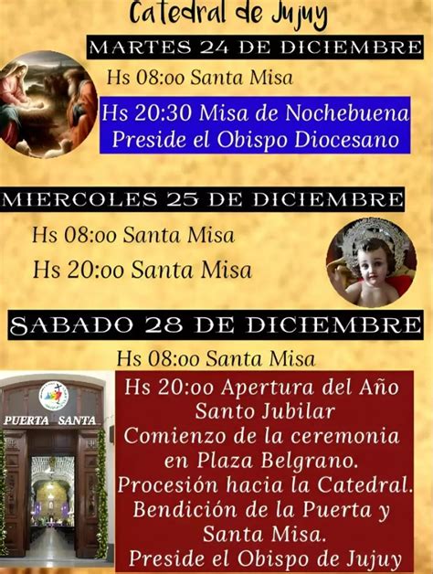 Conocé el horario de las misas de Nochebuena y Navidad en la Catedral