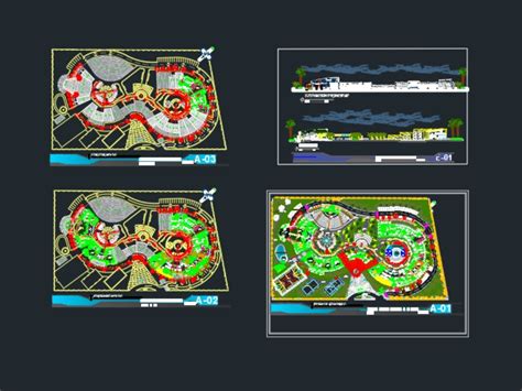 Complexo Turístico Cultural Em Autocad Cad 7 Mb Bibliocad