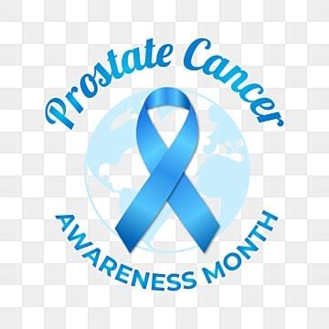 Prostate Cancer Awareness Vector Png Images Typography Ribbon Prostate