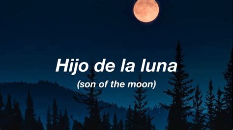 Mecano Hijo De La Luna English Lyrics YouTube