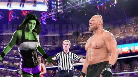 She Hulk Vs Brock Lesnar Match YouTube