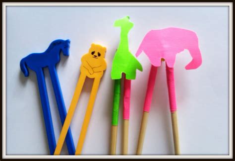 Double Treble Craft Adventures Zoo Sticks Diy Chopstick Craft