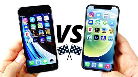 Iphone Se 2020 Vs Iphone 12 Mini Speed Test Youtube