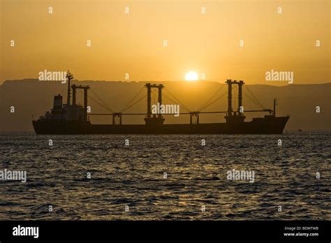 Cargo Ship in the Red Sea Stock Photo - Alamy