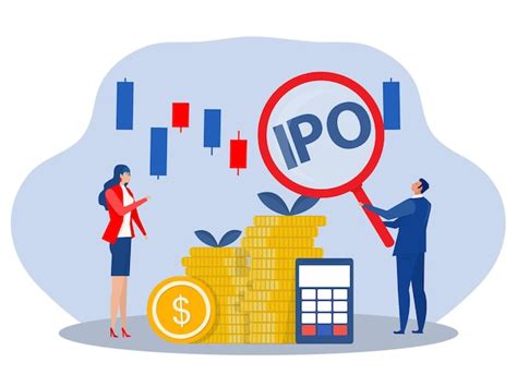 Premium Vector Ipo Initial Public Offering People Investing Strategy