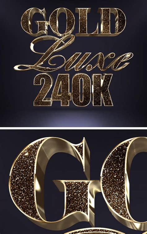 3d Gold Text Mockups Videohive After Effects Pro Video Motion