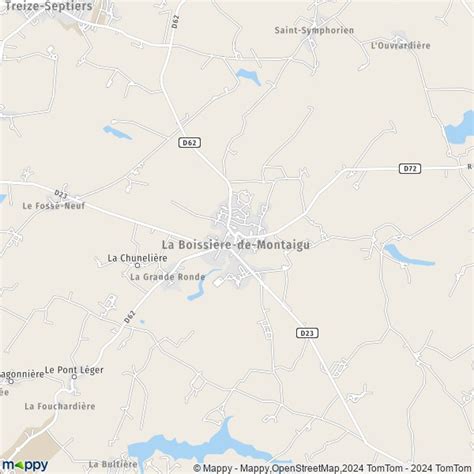 Plan La Boissi Re De Montaigu Carte De La Boissi Re De Montaigu