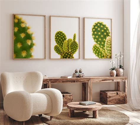 Abstract Cactus Print Set, Fine Art Cactus Photography, Minimalist ...