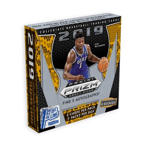 2019 20 Panini Prizm Draft Picks Collegiate Basketball Hobby Box 1st