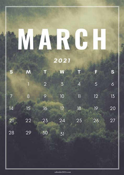 🔥 [40+] March 2021 Calendar Wallpapers | WallpaperSafari