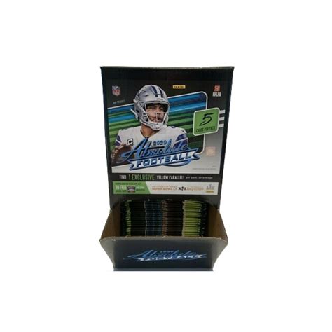 2020 Panini Absolute Football 48 Pack Box-Dollar Tree Version | Steel ...