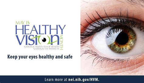 Please Share This Infocard For Healthy Vision Month May Is Healthy Vision Month Keep Your Eyes