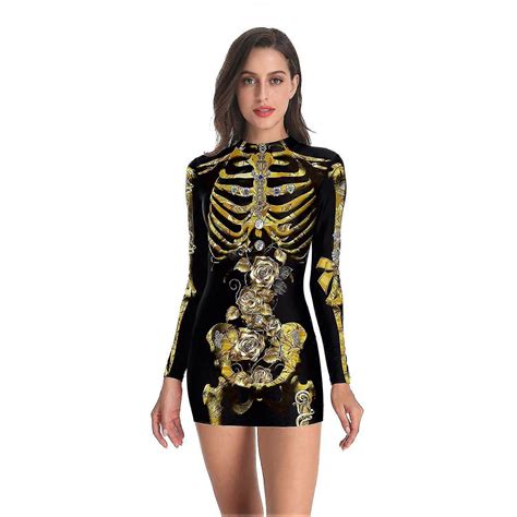 Ladies Halloween Party Horror Costumes Bloody Nurse Zombie Dress