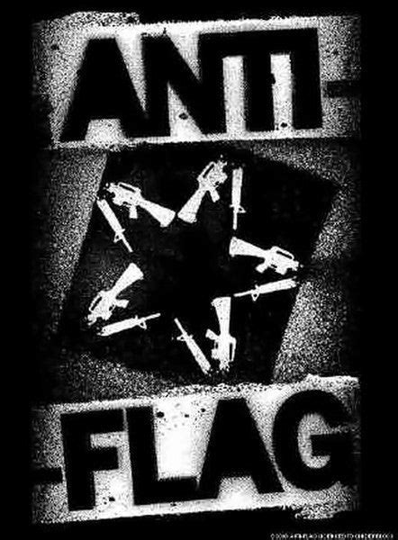 Anti-Flag Poster Flag Tour 2008 Star Logo Tapestry – Rock Band Patches