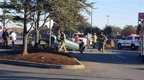 Car Flips During Accident in Bayshore Mall Parking Lot | Lost Coast ...