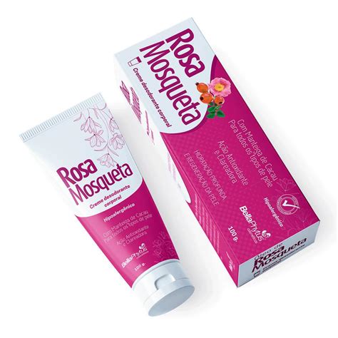 Rosa Mosqueta Creme Desodorante Corporal 100g Bellaphytus Farma