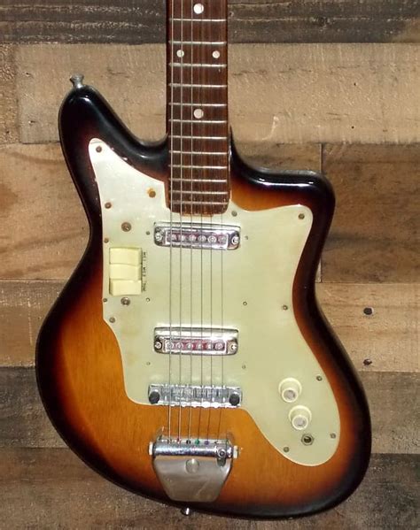 1960s Teisco Norma Et 320 Double Pickup Offset Solid Body Reverb