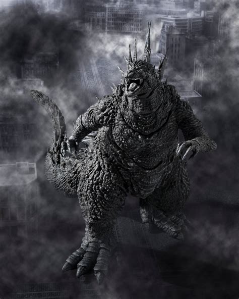 Bandai Tamashii Nations S.H.MonsterArts Godzilla (2023) Minus Color Ver ...