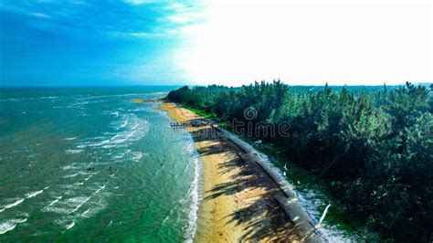 Banua Patra Beach in Balikpapan Borneo Indonesia Stock Image - Image of ...