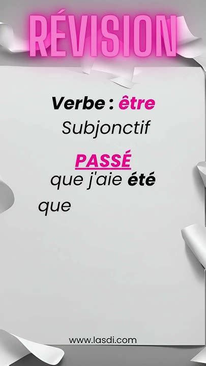 Conjugaison Du Verbe être Au Subjonctif PrÉsent Imparfait PassÉ