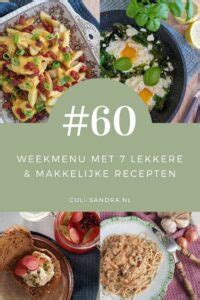 Weekmenu Culi Sandra