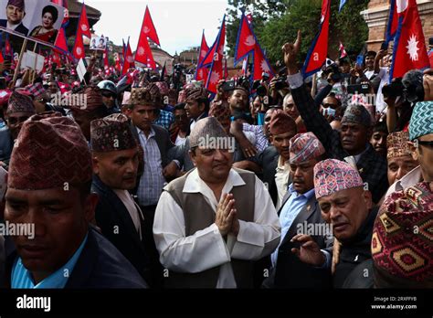 On September In Bhaktapur Nepal Former King Gyanandra Bir