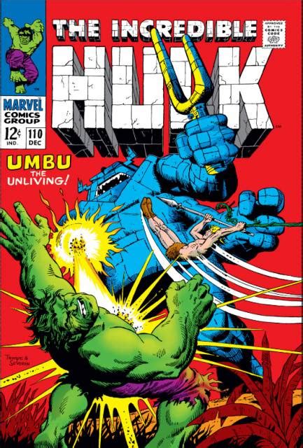 The Incredible Hulk 110 December 1968 The Incredible Hulk 1