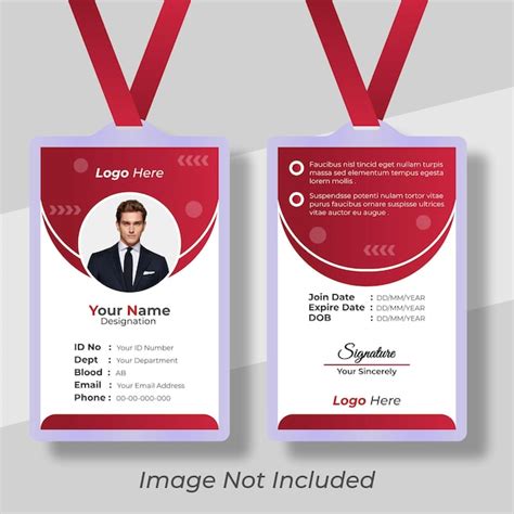 Premium Vector Colorful And Professional Id Card Template Design