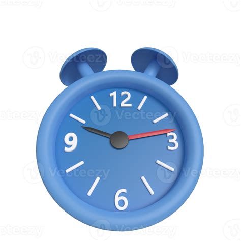 D Representaci N De El Sonar Alarma Reloj Png