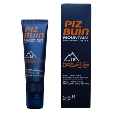 Piz Buin Mountain Sun Cream Spf Lipstick Ml Ml Kr