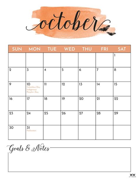 October 2022 Calendar Printable Excel