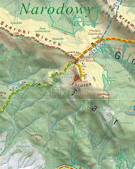 BIESZCZADY BIESZCZADZKIE POŁONINY MAPA LAMINOWANA COMPASS