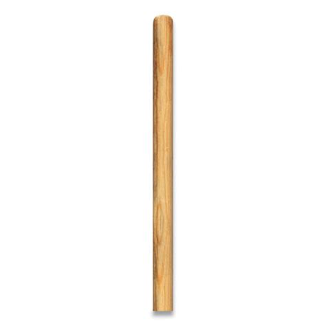 Push Broom Handle With Metal Thread Wood 60 Natural