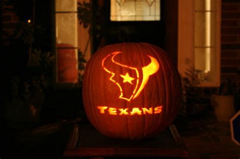 Houston Texans Pumpkin Carving