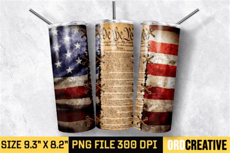 We The People 20 Oz Skinny Tumbler PNG Graphic By ORDCreative