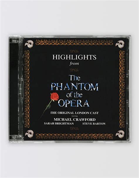 The Phantom Of The Opera Original Cast Recording CD Highlights