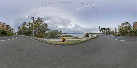 Coastal City at Night: A Dramatic View HDRi Maps and Backplates