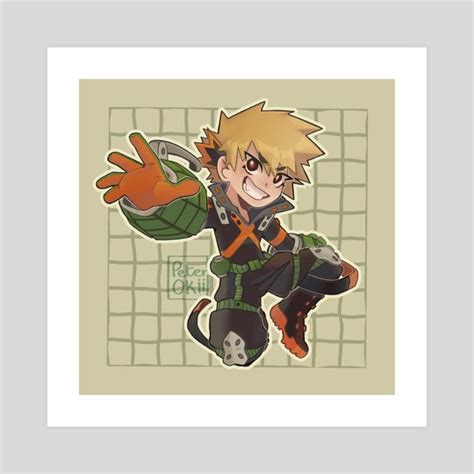 bakugo chibi, an art print by Peter Lepleux - INPRNT