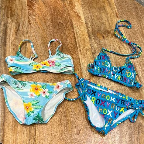 Swim Roxy Girls Bikini Zara Hawaiian Bikini Poshmark
