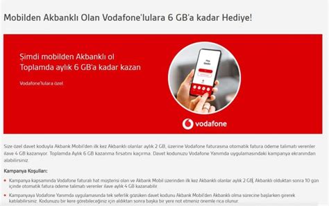 Akbank ta hesabı olanlar dikkat Hesabınıza 6 GB hediye internet