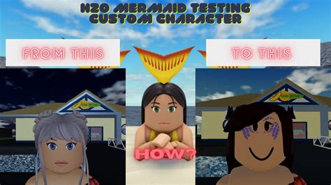 How To Customize Face And Hair Using Roblox Id L H O Mermaid Testing L