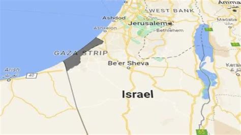 Palestine and the Gaza Strip, Map of the... | Stock Video | Pond5