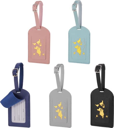 Luggage Tag Pu Leather For Suitcase Baggage Handbag Travel Bag Label