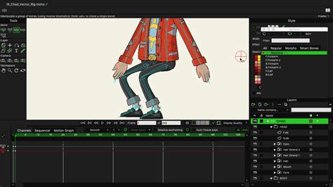 Rigging And Animating Vectors In Moho Pro