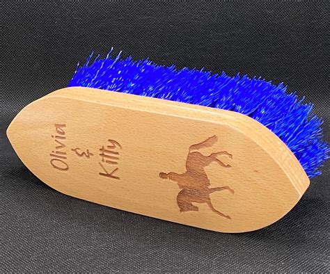 Personalised Horse Brush Set Dandy And Body Brush Set Horse Etsy Uk