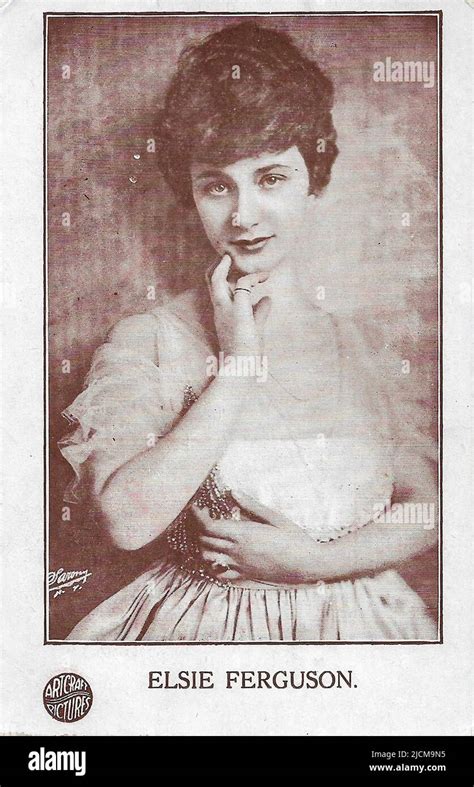 Portrait Of Elsie Ferguson 002 Silent Hollywood Era Stock Photo Alamy