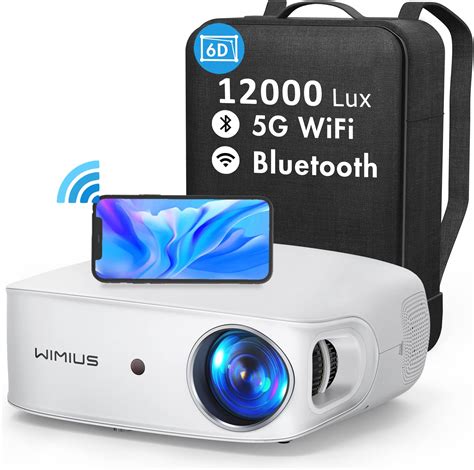 Vidéoprojecteur WiFi Bluetooth 23000 Lumens Full HD 1080P WiMiUS