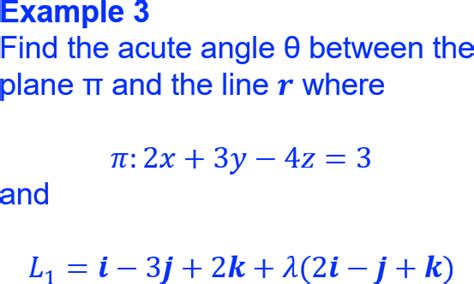 Anglebetweenlineandplane