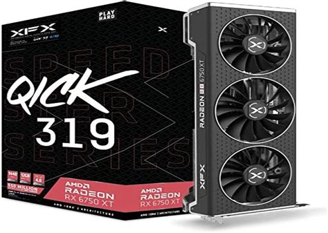 XFX Speedster QICK319 Radeon RX 6750XT Ultra Gaming Tarjeta gráfica con